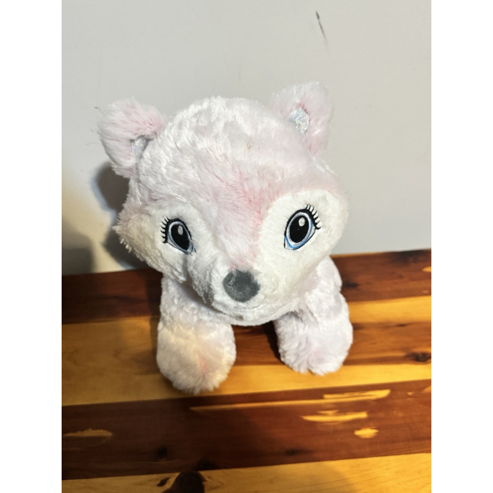 BUILD A BEAR Pink Arctic FOX Standing Stuffed Animal BAB